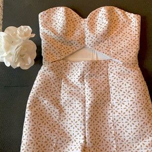 Michael Kors Cream and Tan Patterned Women's Shorts